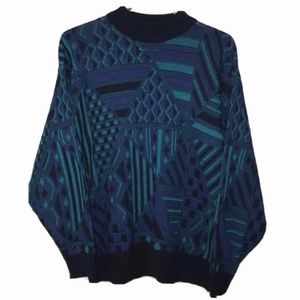 Vintage Stefano Acrylic Sweater Psychedelic (K)